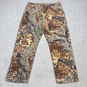 Vintage Wrangler Rugged Wear Advantage Camo Hunting Pants 34x32 Outdoors